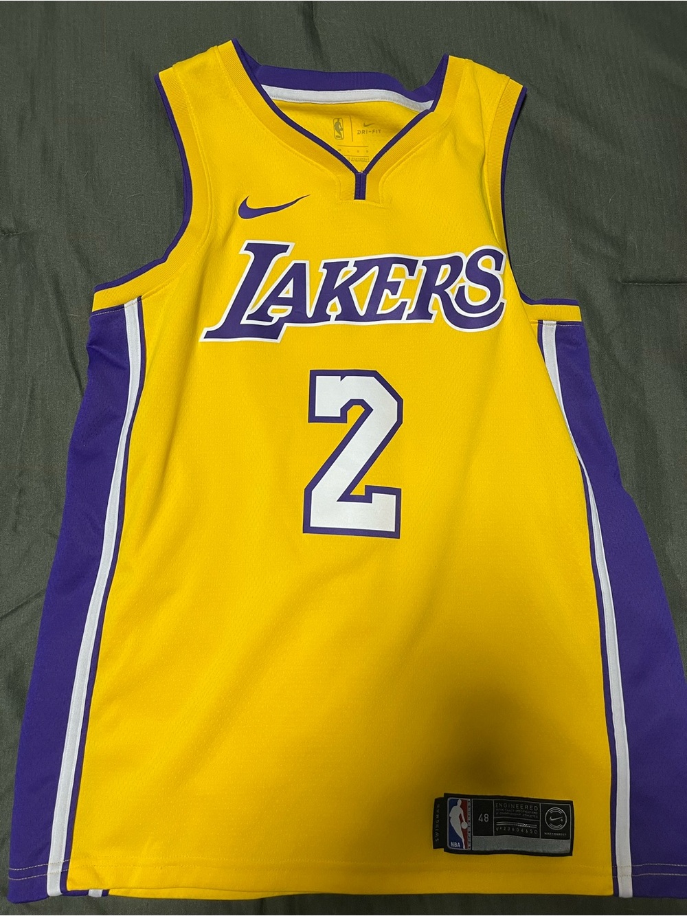 Nike Lakers Lonzo Ball Jersey